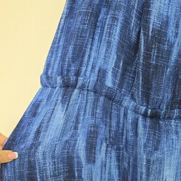 Michael Kors Blue High Low Dress - Picture 6 of 9